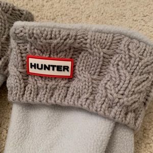 Grey Knitted Hunter Boot Socks